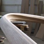 hajlított fakorlát, egyedi gyártás, Ábrahám Műhely