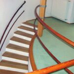 hajlított fakorlát, egyedi gyártás, Ábrahám Műhely